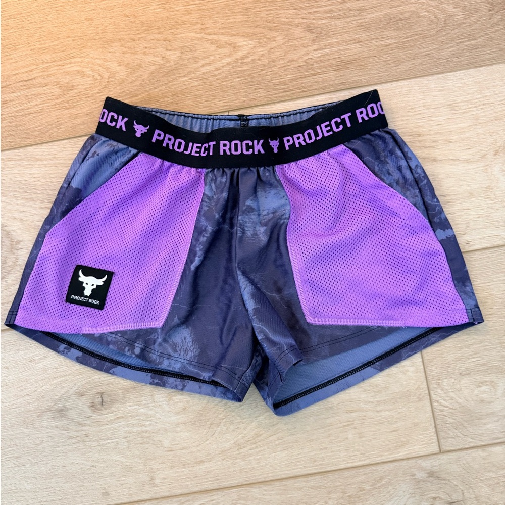 Under Armour Blue and Black Athletic Shorts
